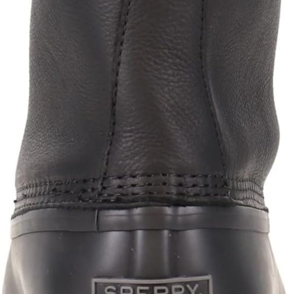Men's Sperry Saltwater Duck Boots - Black Size 8.5 - Picture 2 of 6